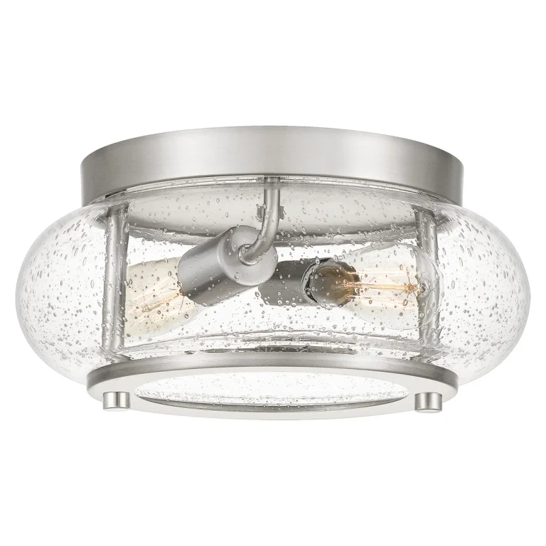 Trilogy 2-Light Flush Mount in Brushed Nickel