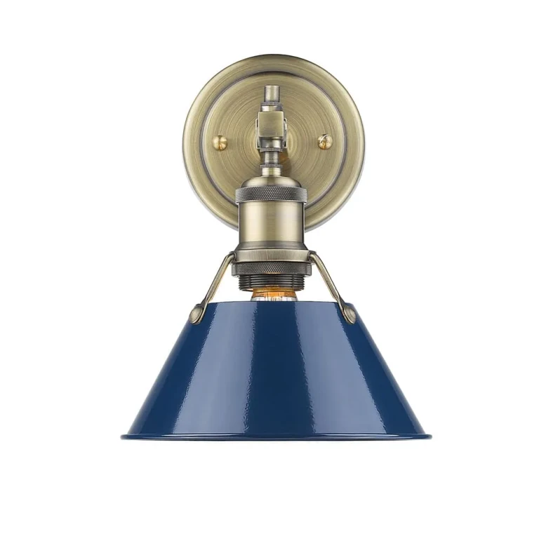 Golden Orwell 8" Bathroom Vanity Light in Aged Brass