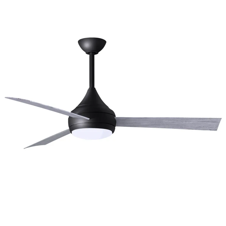 Matte Black 52" Ceiling Fan from the Donaire Collection