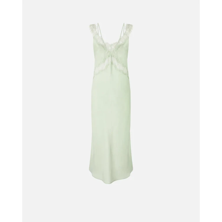 Pinko Robe combinette midi à bandes en dentelle