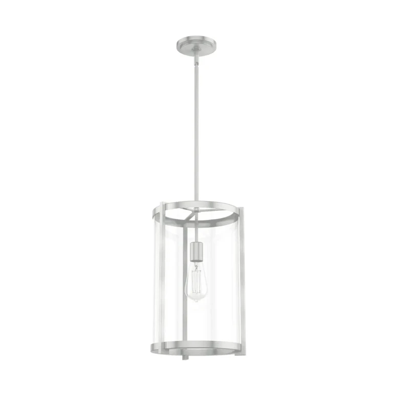 Brushed Nickel One Light Pendant from the Astwood Collection