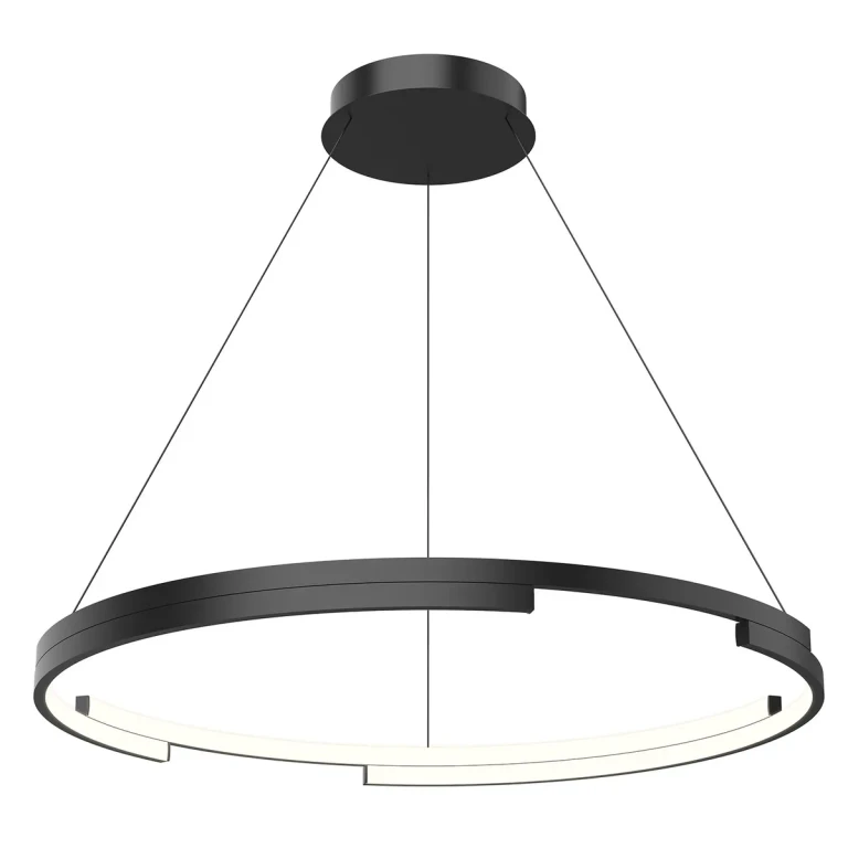 Black LED Pendant from the Anello Minor Collection