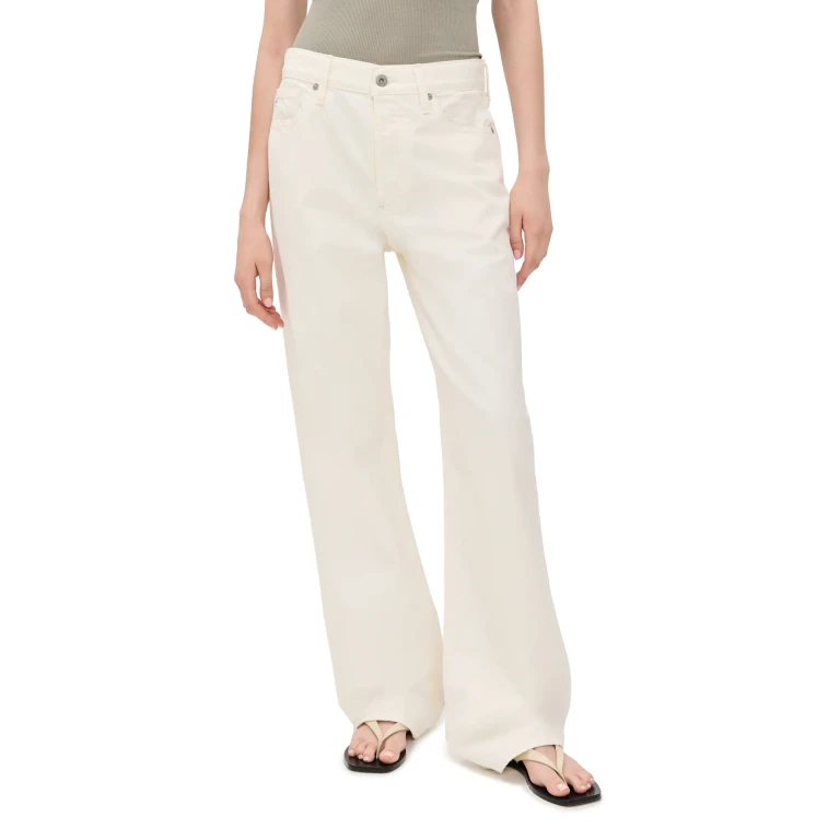 AG Billie Low-Slung Vintage Straight Jeans Powder 25