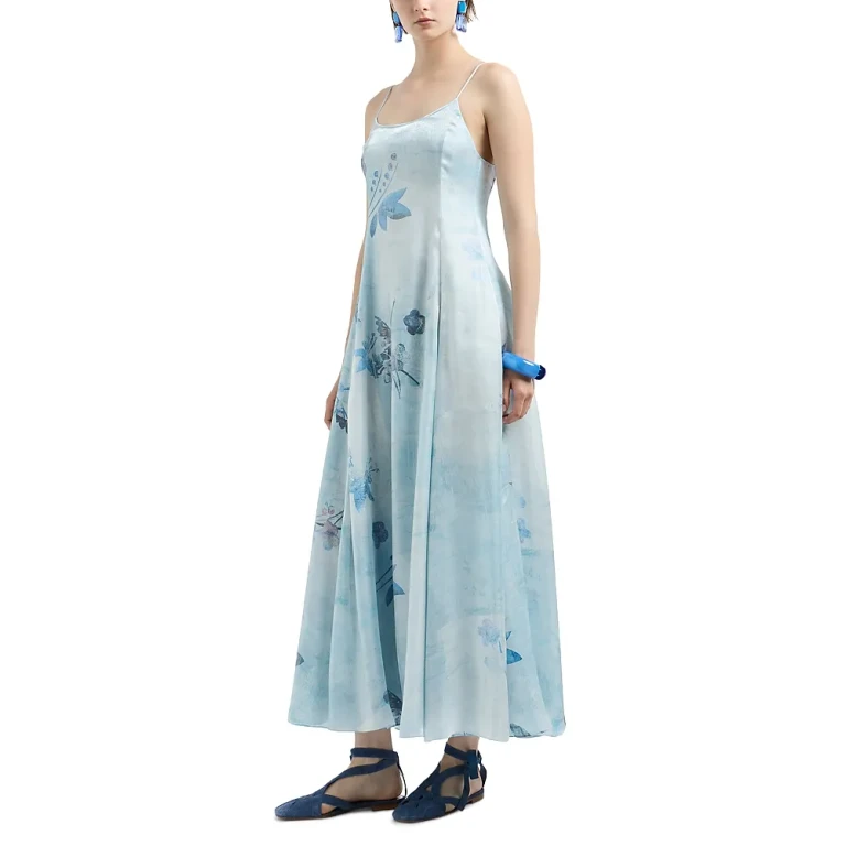 Emporio Armani Batik Floral Dress