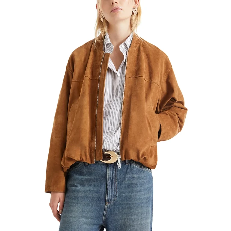 Marella Suede Bomber Jacket