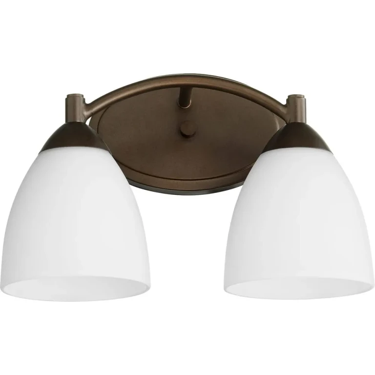 Quorum Barkley 2-Light 10" Bathroom Vanity Light in Oiled Bronze