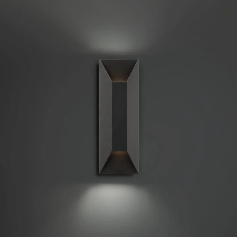 Black LED Outdoor Wall Sconce from the Maglev Collection