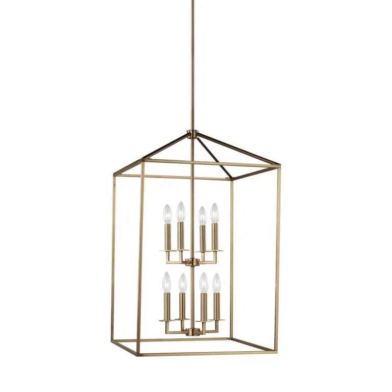 Sea Gull Perryton 8-Light Foyer Light in Satin Brass - 5115008-848