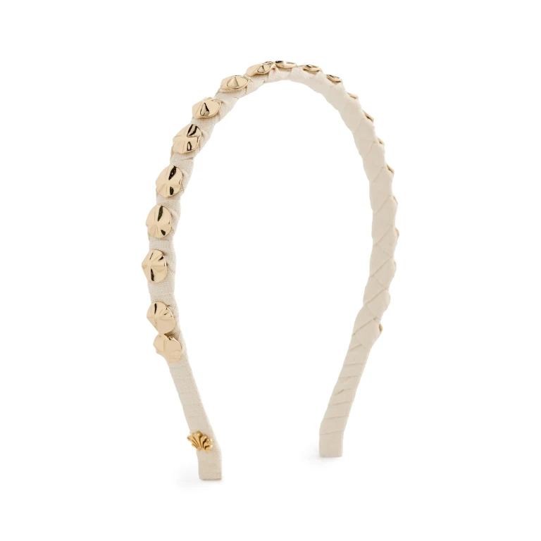 Lele Sadoughi Socialite Strand Headband Natural Gold One Size