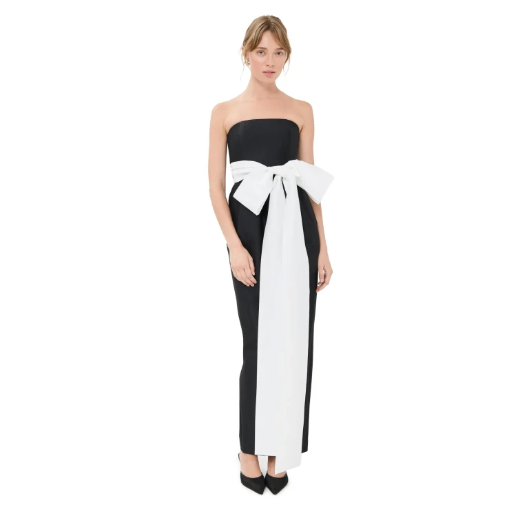 Bernadette Lina Dress Black / White 38