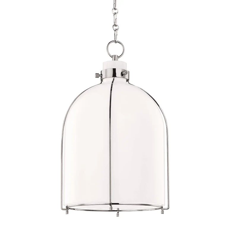 Eldridge Pendant Light in Polished Nickel