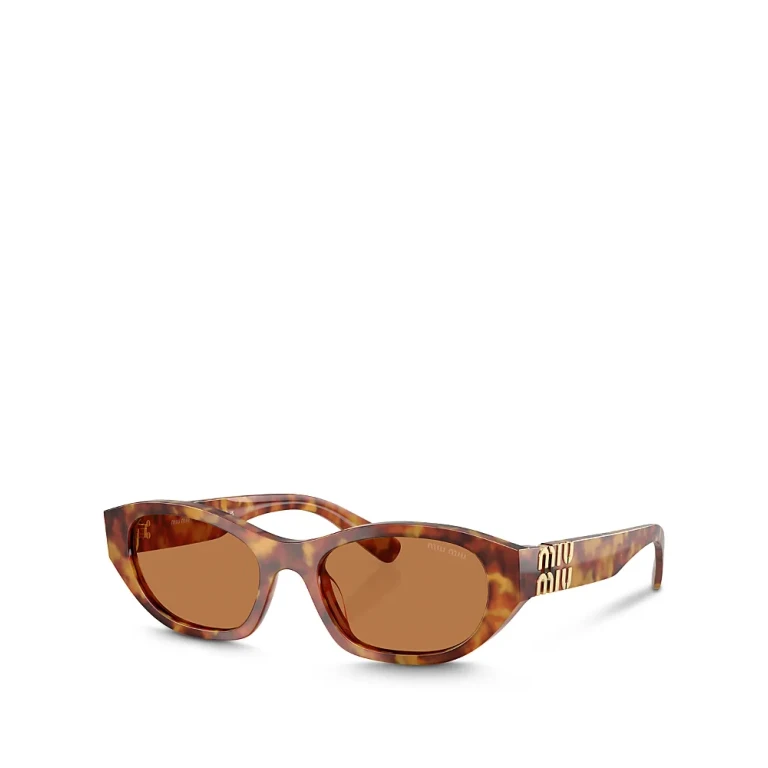 Miu Miu Oval Sunglasses, 53mm