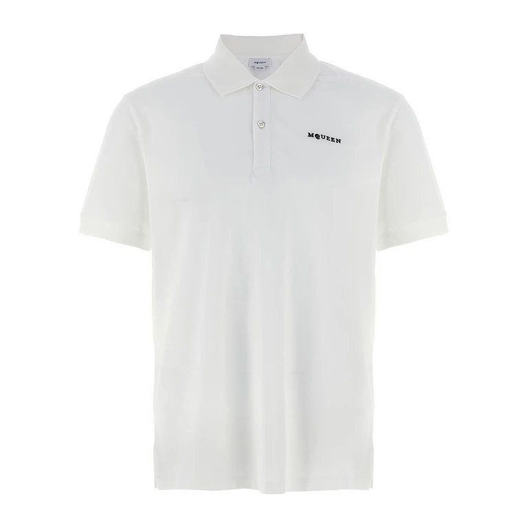 Alexander McQueen Bicolor Cotton Polo Shirt - Men