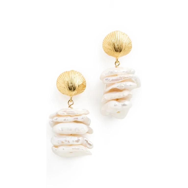 Maison Irem Fide Earrings Gold One Size