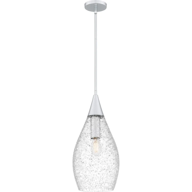 Polished Chrome One Light Pendant from the Spruce Collection