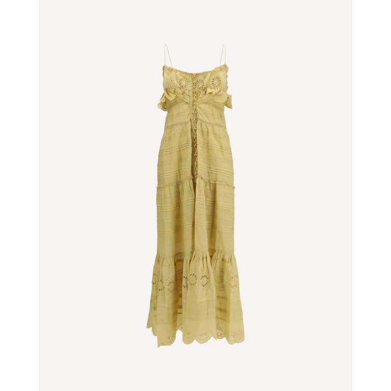 MARANT ETOILE Paule long ruffled Dress Female 36