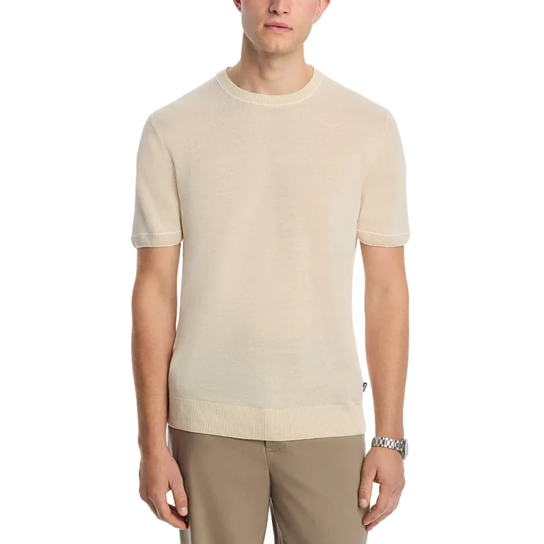 Boss Linen Blend Crewneck Sweater