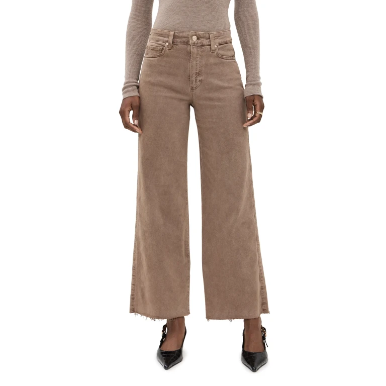 PAIGE Anessa 31 Jeans with Raw Hem Vintage Canewood 34