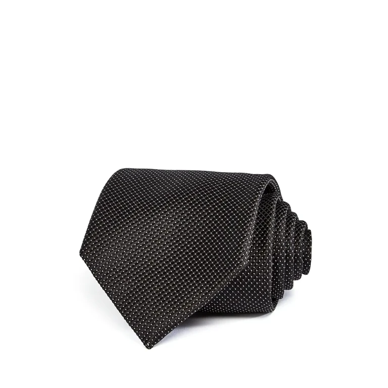 Tonal Micro Pattern Wide Tie - Exclusive