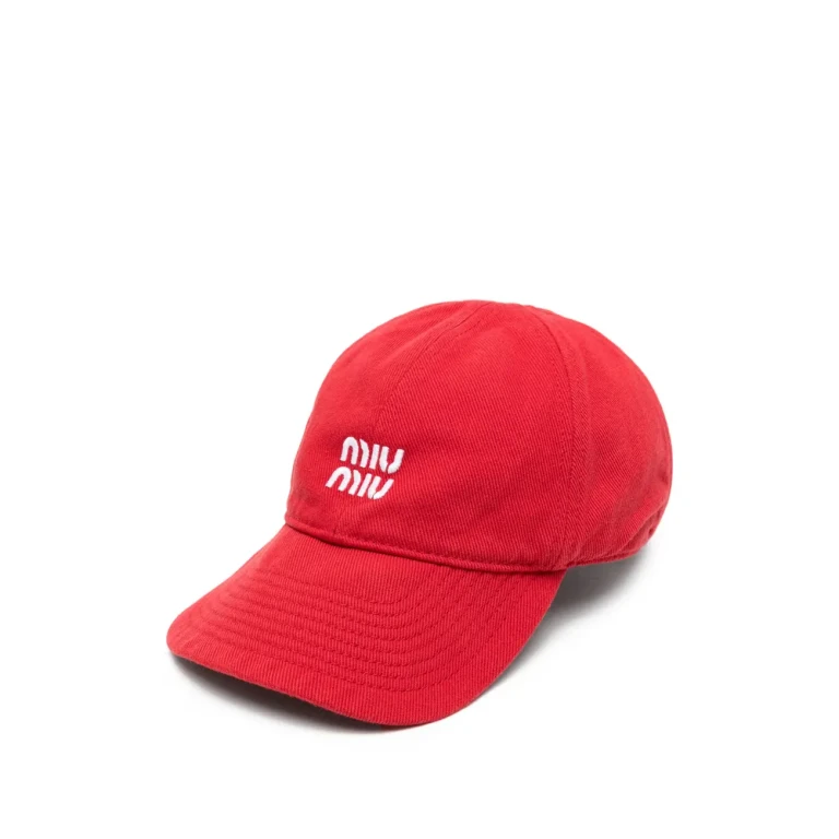 Miu Miu Logo-embroidered Denim Baseball Cap