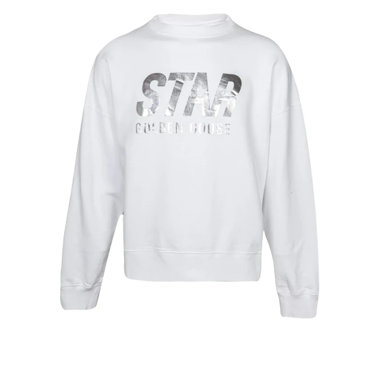 Golden Goose Cotton Crewneck Sweatshirt Color White