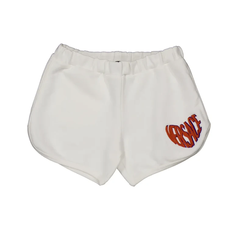 Young Versace Girls Embroidered Logo Shorts