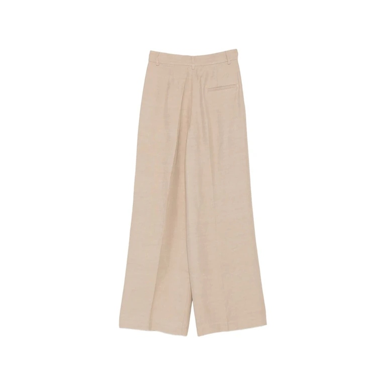 Fay Trousers Marrone Chiaro Viscose - Women