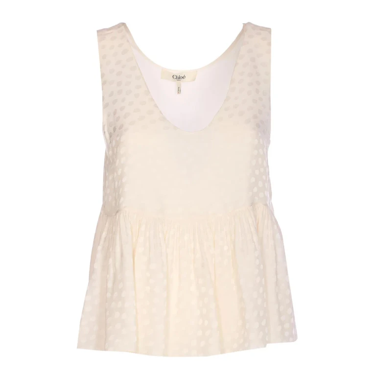Chloe' Top - Blanc