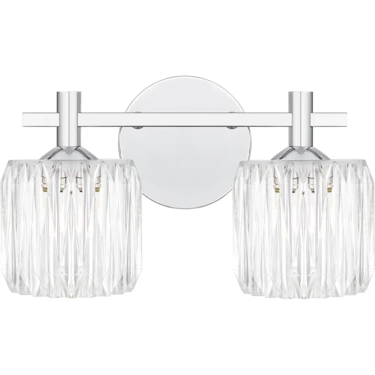 Polished Chrome LED Bathroom Vanity Light from the Spade Collection