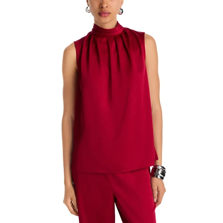 Misook Mock Neck Tank Top