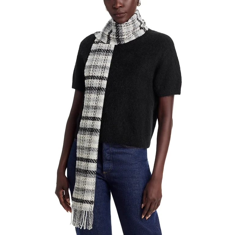 Tweed Plaid Scarf - Exclusive