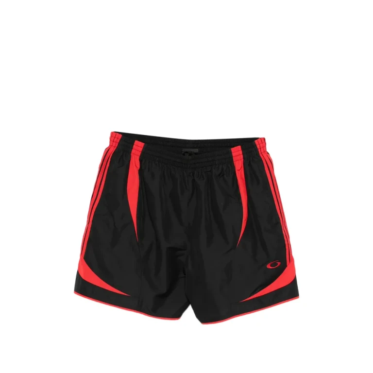 Short de bain Balenciaga à rayures et logo