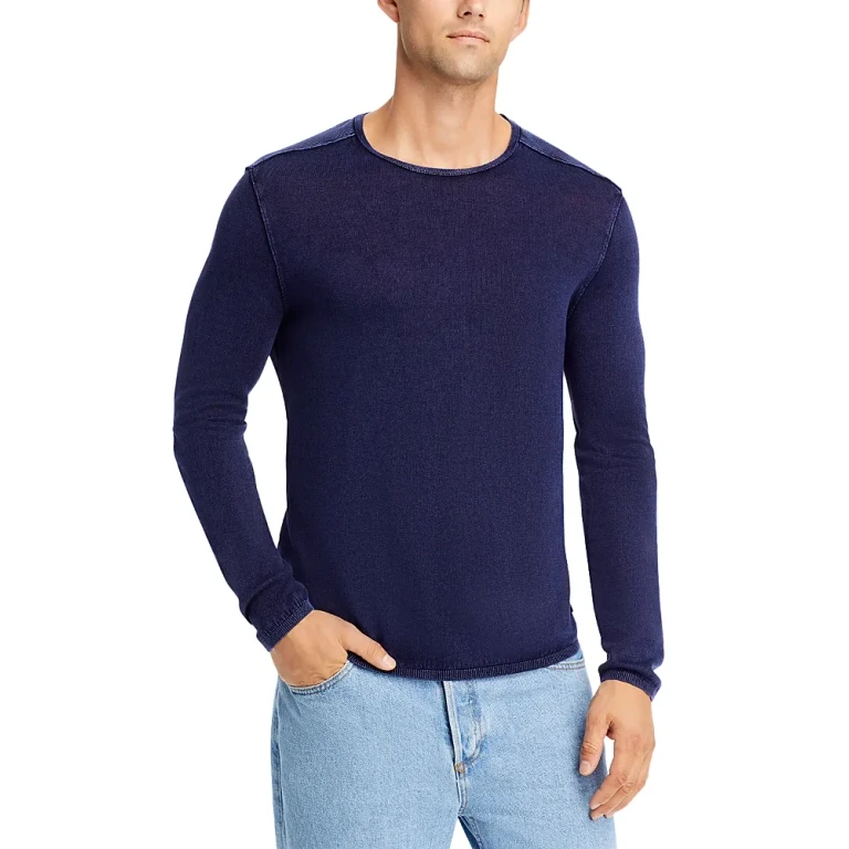 John Varvatos Star Usa Acid-Wash Crewneck Sweater