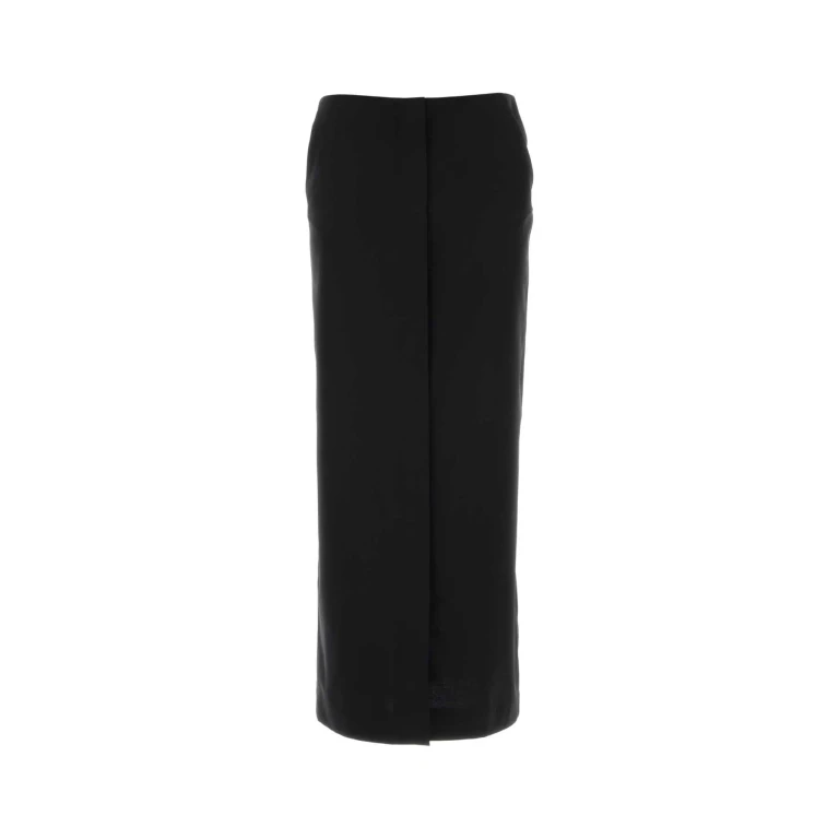 Courrèges Black Polyester Blend Skirt