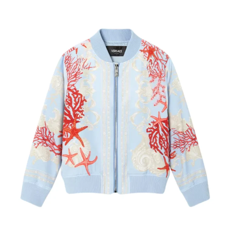 Young Versace Kids Barocco Sea Bomber Jacket