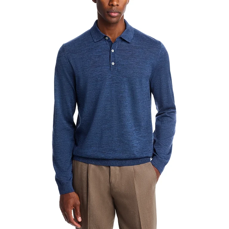 Boss Lancione Long Sleeve Polo Shirt