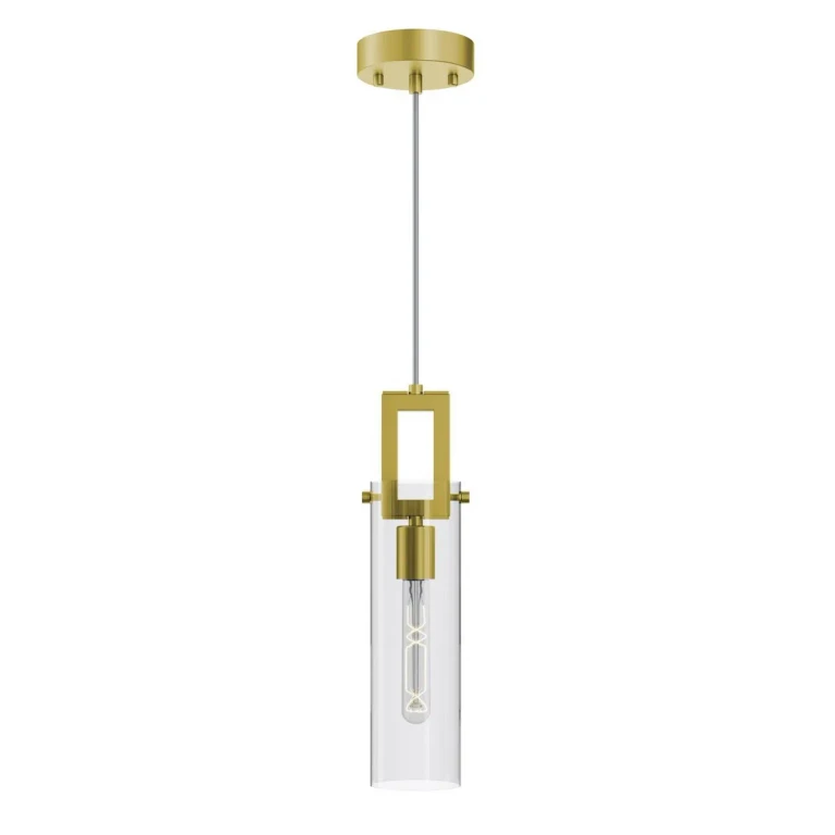 Light Antique Brass Pendant from the Houston Collection