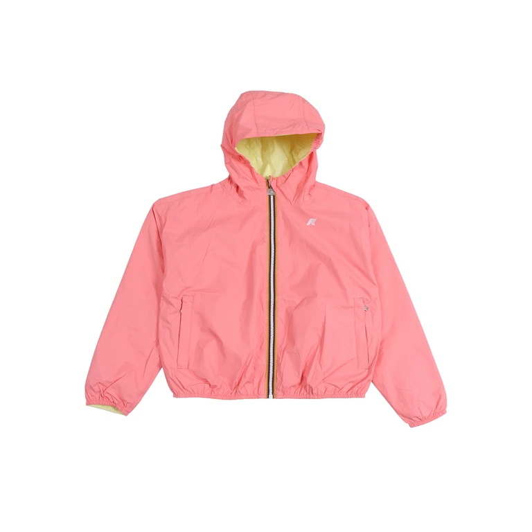 K-Way Kids P. LAURETTE PLUS.2 DOUBLE JACKET Pink Nylon Giubbino Corto - Kids