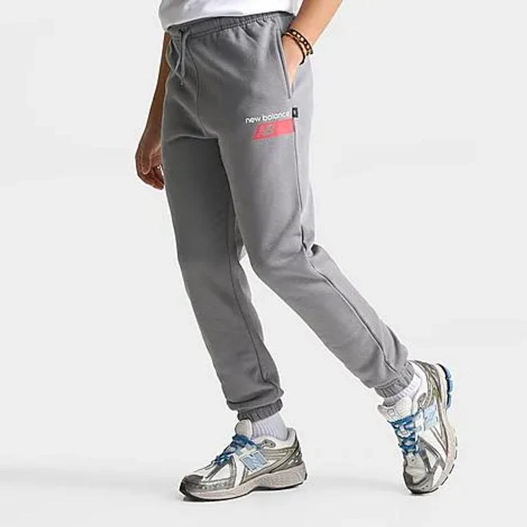 New Balance Big Kids Players Jogger Pants in Slate Grey Size: Small