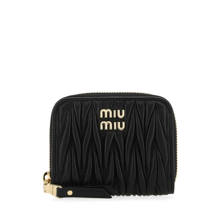 Miu Miu Black Leather Coin Purse