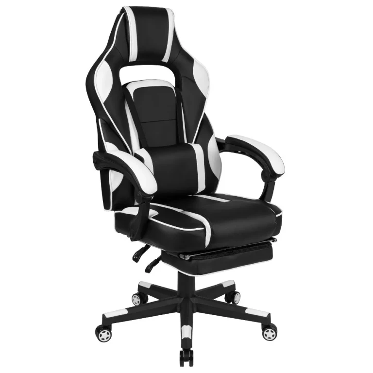 White and Black Gaming Swivel Chair - X40