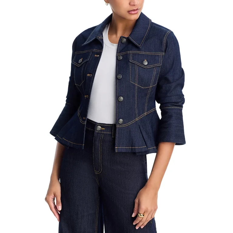 Cinq a Sept Scrunched Seraphine Denim Jacket