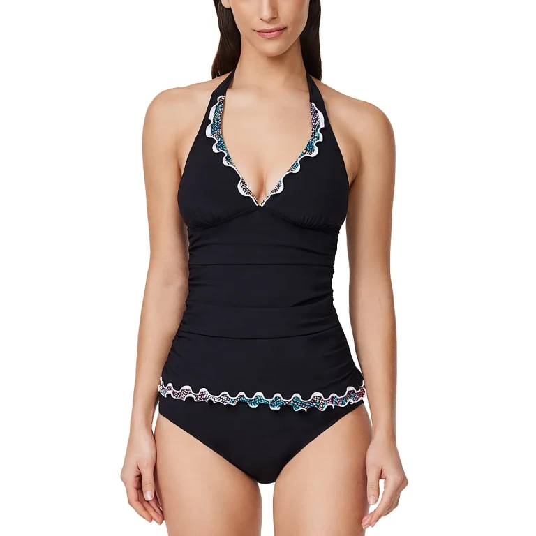 Profile by Gottex Layla Tricolore Solid Halter Tankini Top