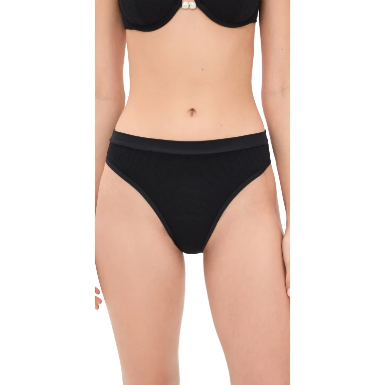 LSPACE Frenchi Bitsy Bikini Bottoms Black XL