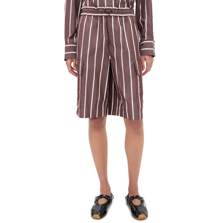 rag & bone Victoria Stripe Shorts Rswst M