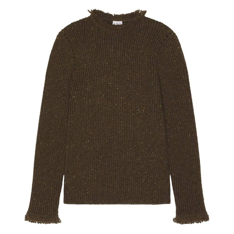 Burberry Fringe Trim Wool Jumper