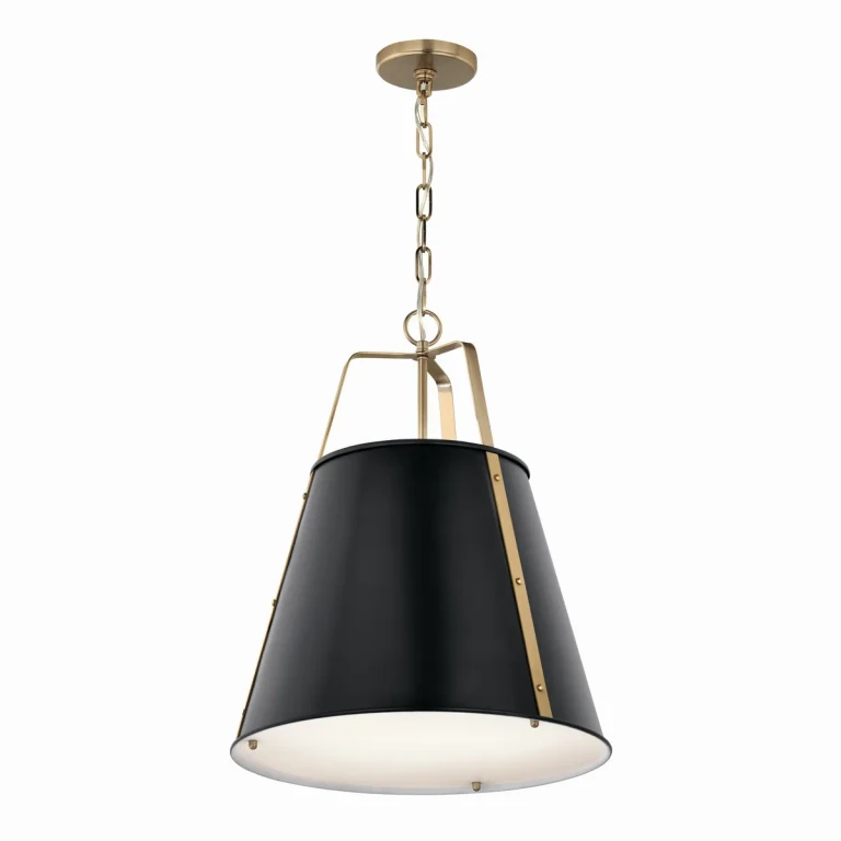 Black Two Light Pendant from the Etcher Collection
