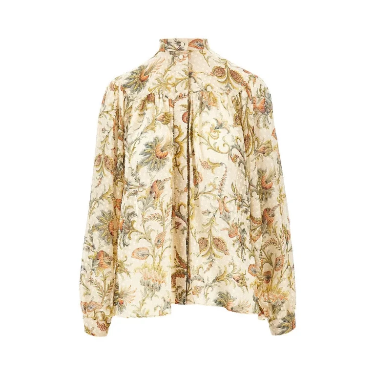 Blusa ETRO em mistura de seda Plumetis