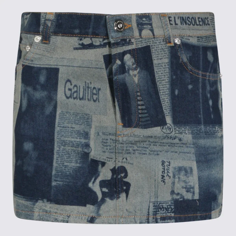 Skirt Woman color Denim (SK037D0275568)