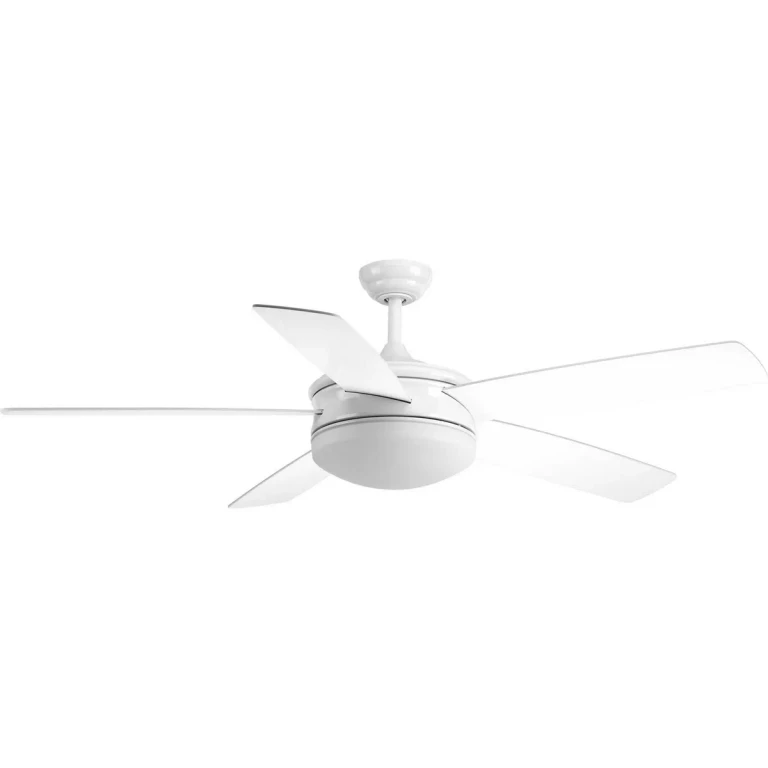 White 60" Ceiling Fan from the Fresno Collection